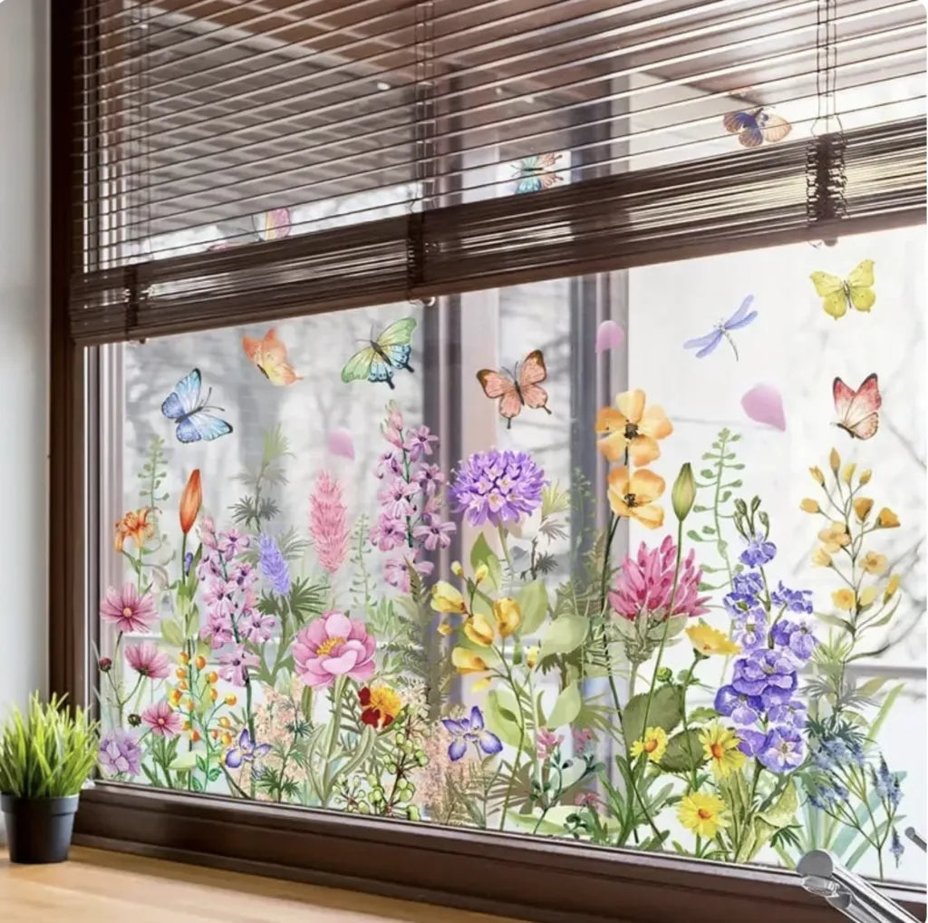 Bloemen Raamstickers – Sfeervol En Zonder Lijmresten