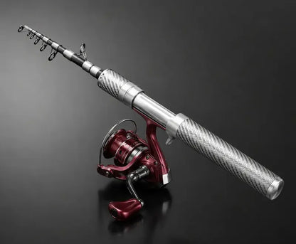 Carbon PocketRod telescopische vishengel van koolstofvezel 180 cm