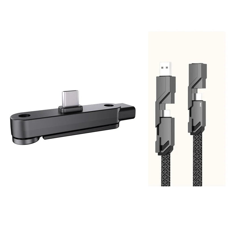 Snelle oplaadadapter met 360° opvouwbare telefoonstandaard