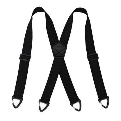 Elastische outdoorriem voor heren met karabijnsluiting 3,8 cm