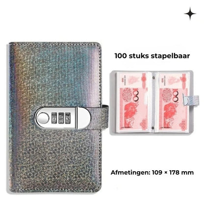 Spaarbinder met codeslot