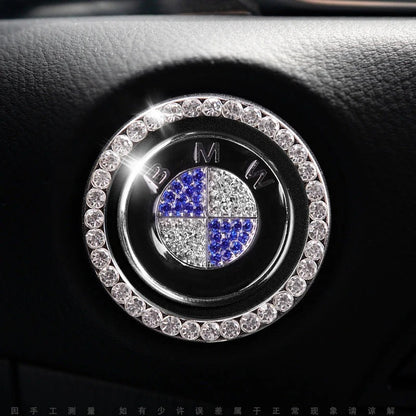 Strass ring voor auto startknop