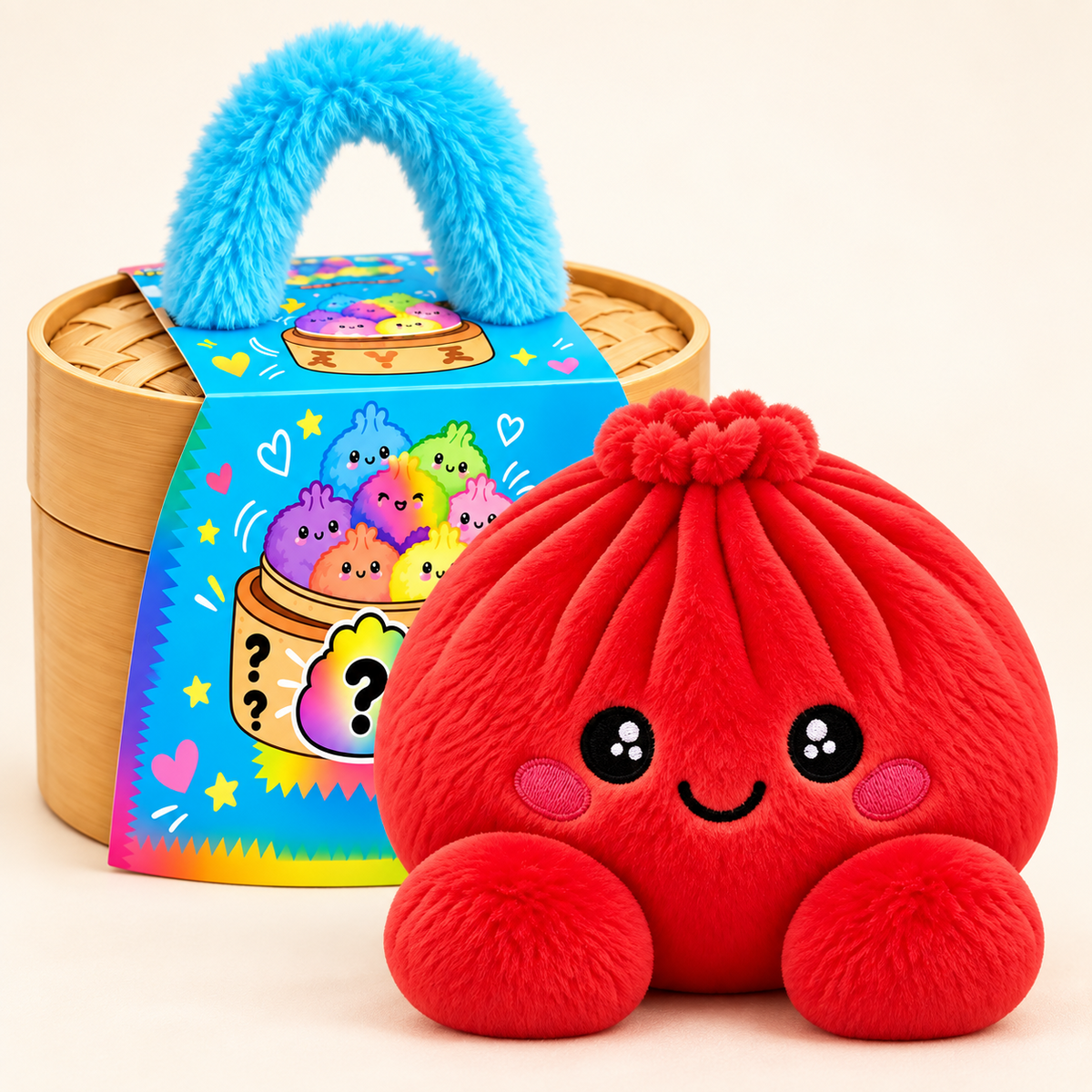 Dumpling squishy knuffels met stoommandje