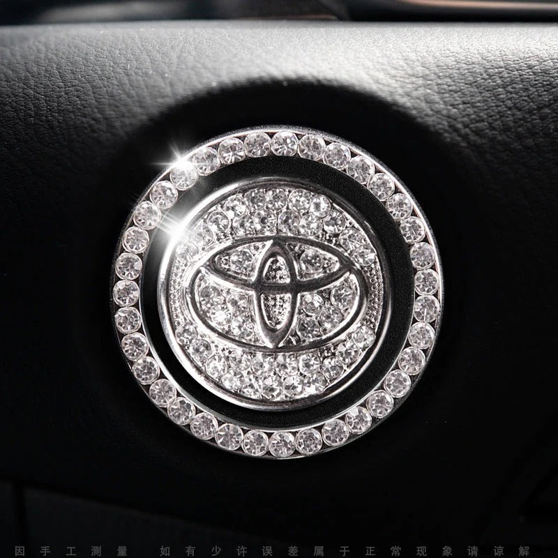 Strass ring voor auto startknop