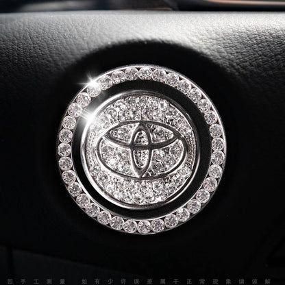 Strass ring voor auto startknop
