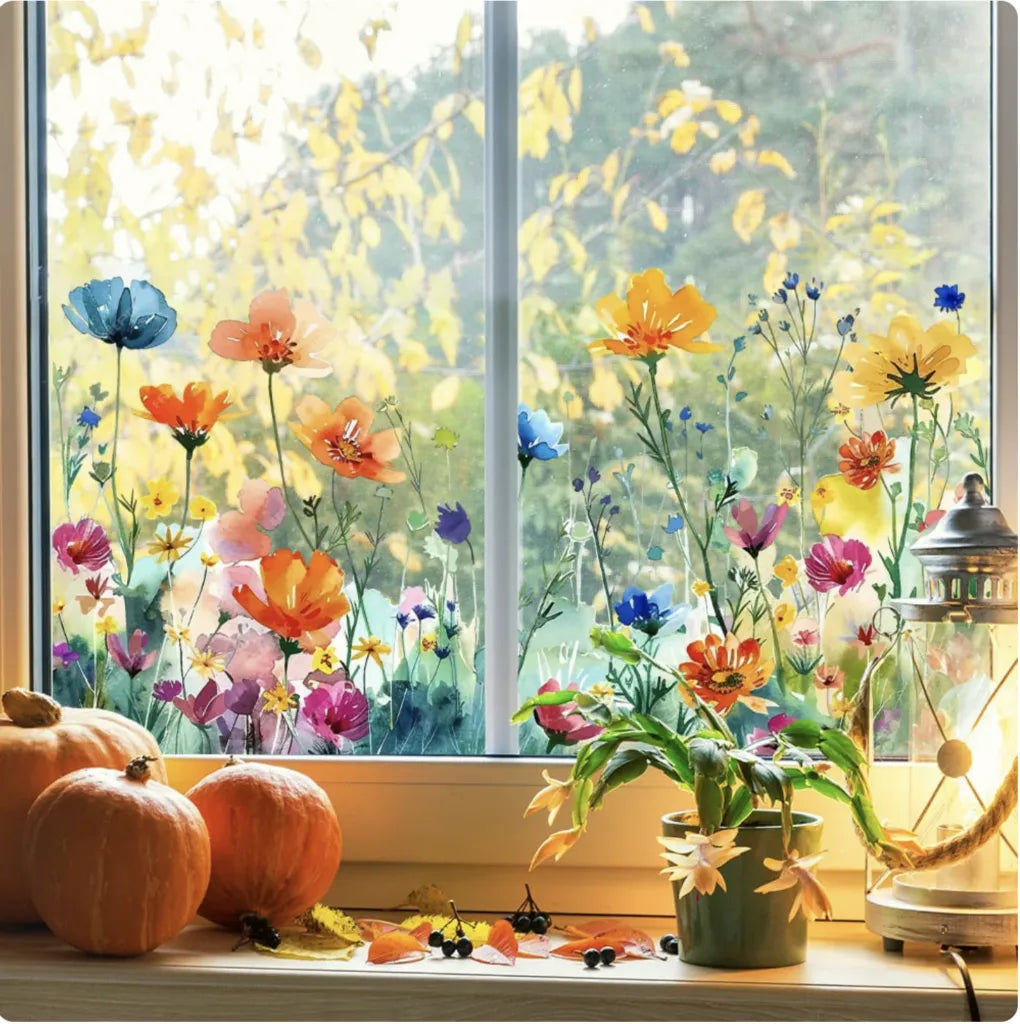 Bloemen Raamstickers – Sfeervol En Zonder Lijmresten