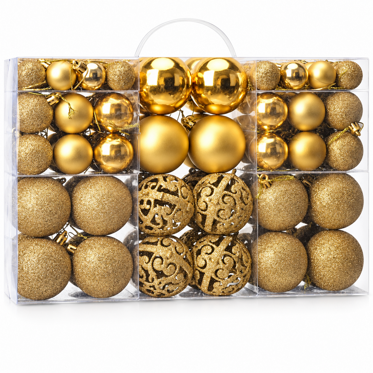 Set van 100 kerstballen voor de kerstboom