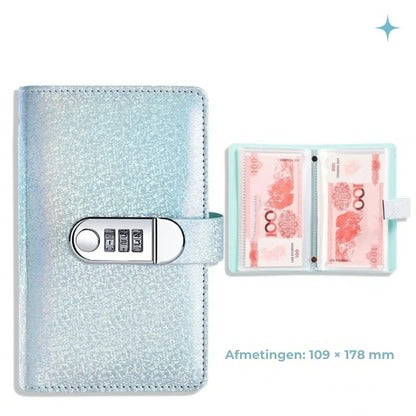 Spaarbinder met codeslot