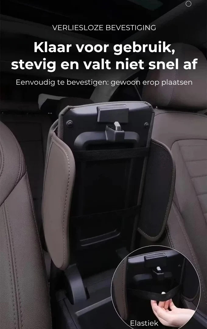 Armsteunhoes voor auto middenconsole met zijvakken