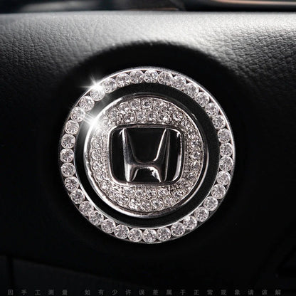 Strass ring voor auto startknop