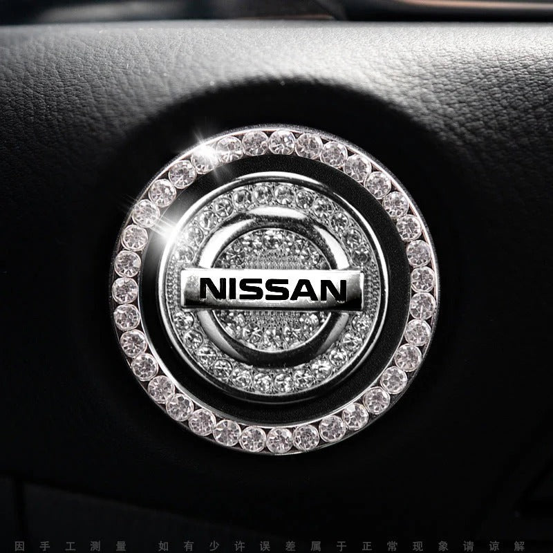Strass ring voor auto startknop