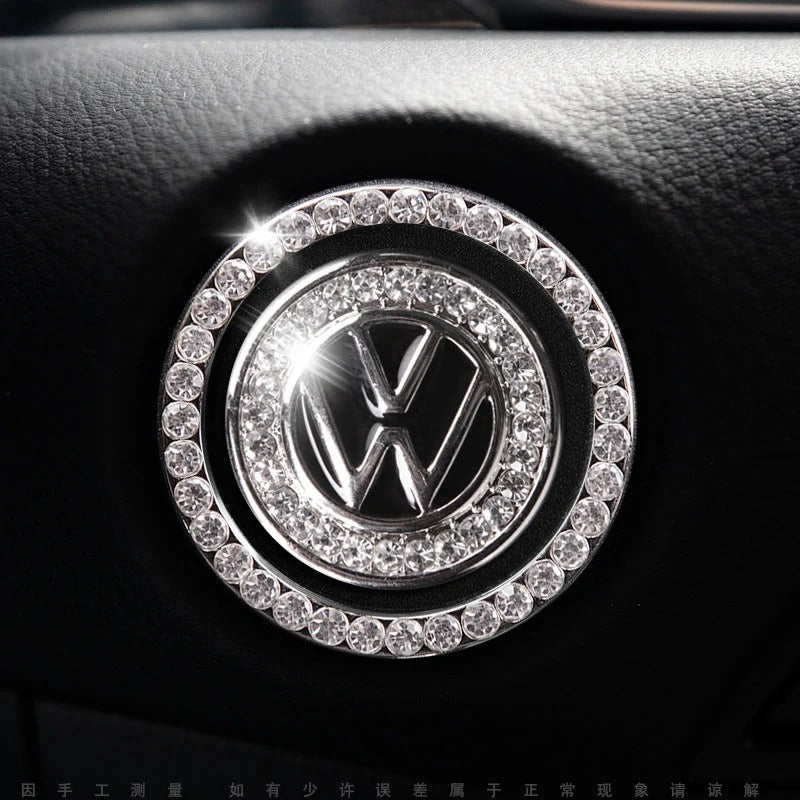 Strass ring voor auto startknop