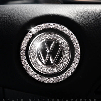 Strass ring voor auto startknop