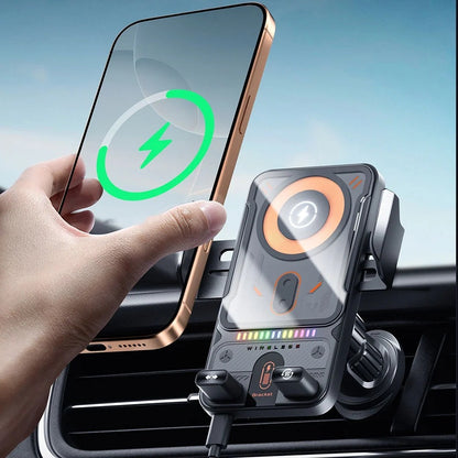 Draadloze autotelefoonhouder met oplaadfunctie