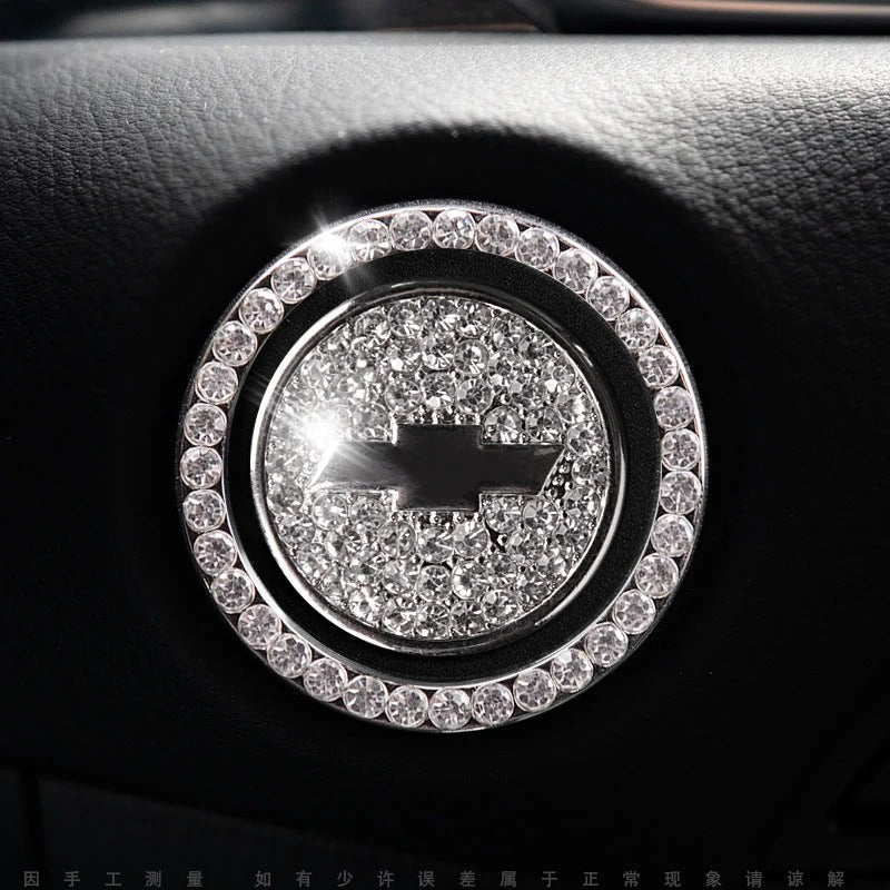 Strass ring voor auto startknop