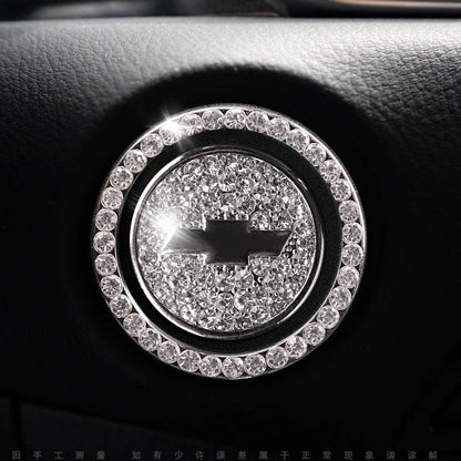 Strass ring voor auto startknop