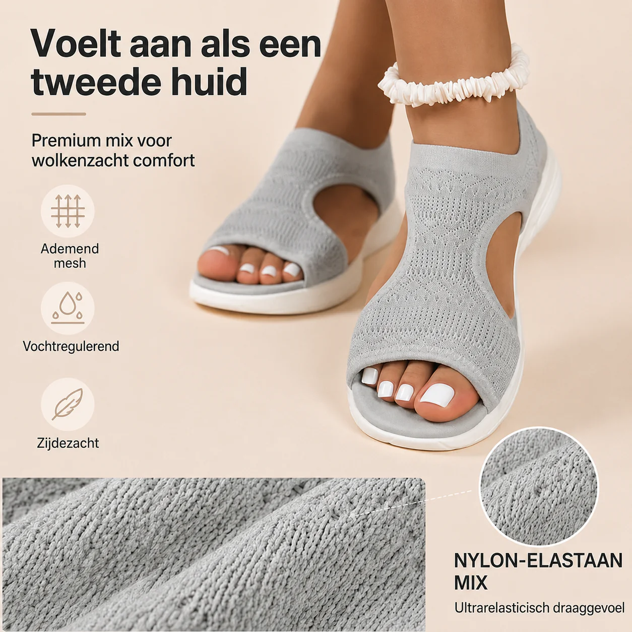 Comfortabele Dames Sandalen – Ademend & Lichtgewicht