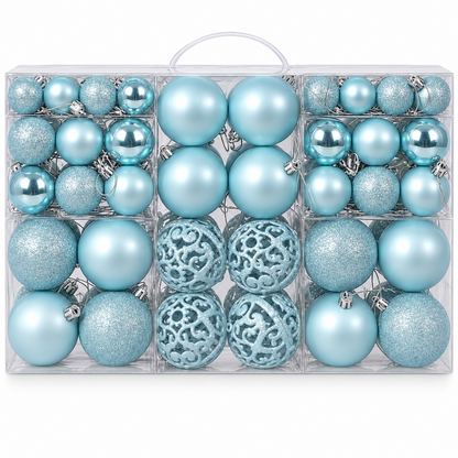Set van 100 kerstballen voor de kerstboom