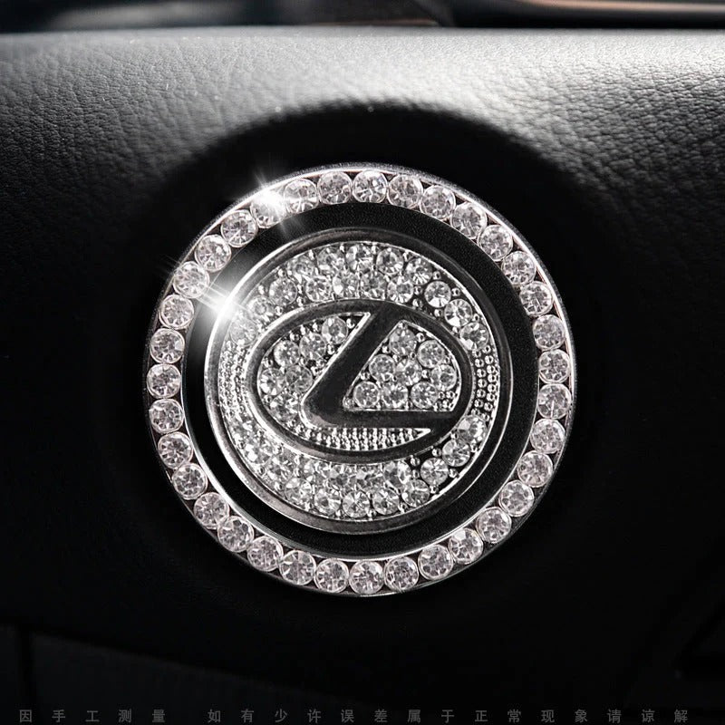 Strass ring voor auto startknop