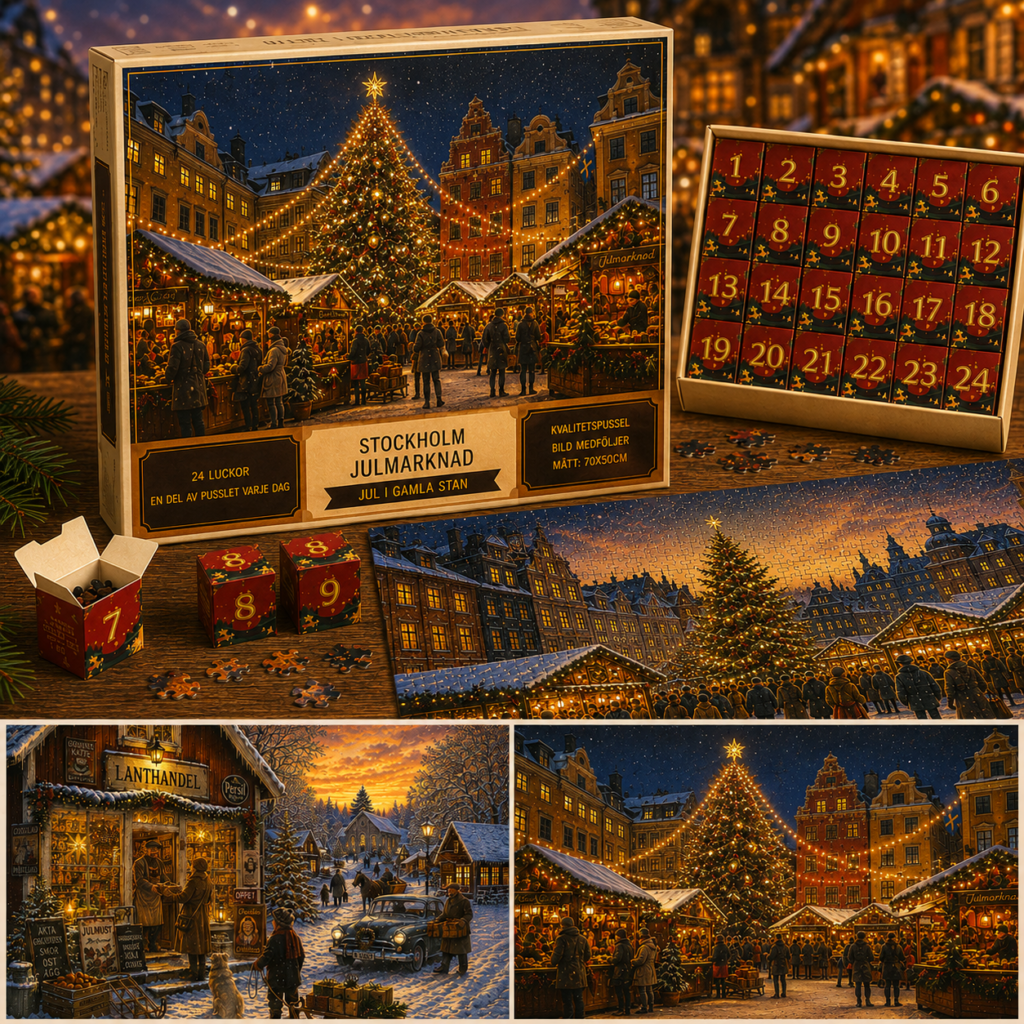 Kerst puzzel adventskalender 24 dagen
