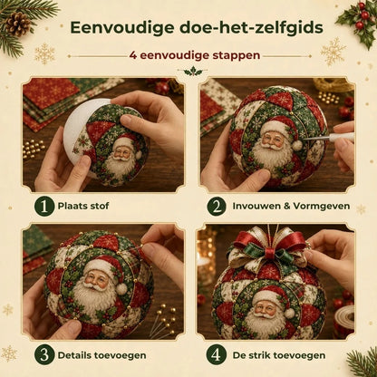 DIY Kerstballen Patchworkset
