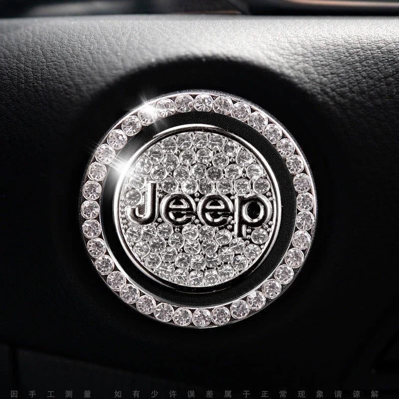 Strass ring voor auto startknop