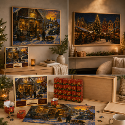 Kerst puzzel adventskalender 24 dagen