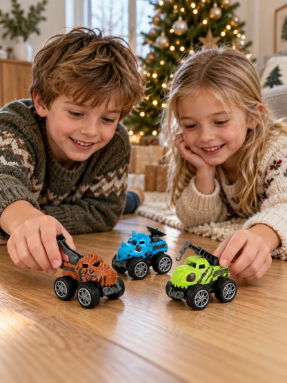 Dinosaurus raceauto adventskalender voor kinderen