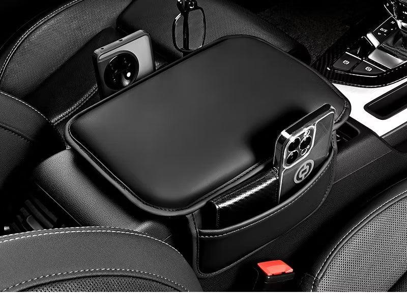 Armsteunhoes voor auto middenconsole met zijvakken