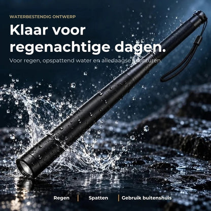 Aluminium honkbalknuppel met zaklamp