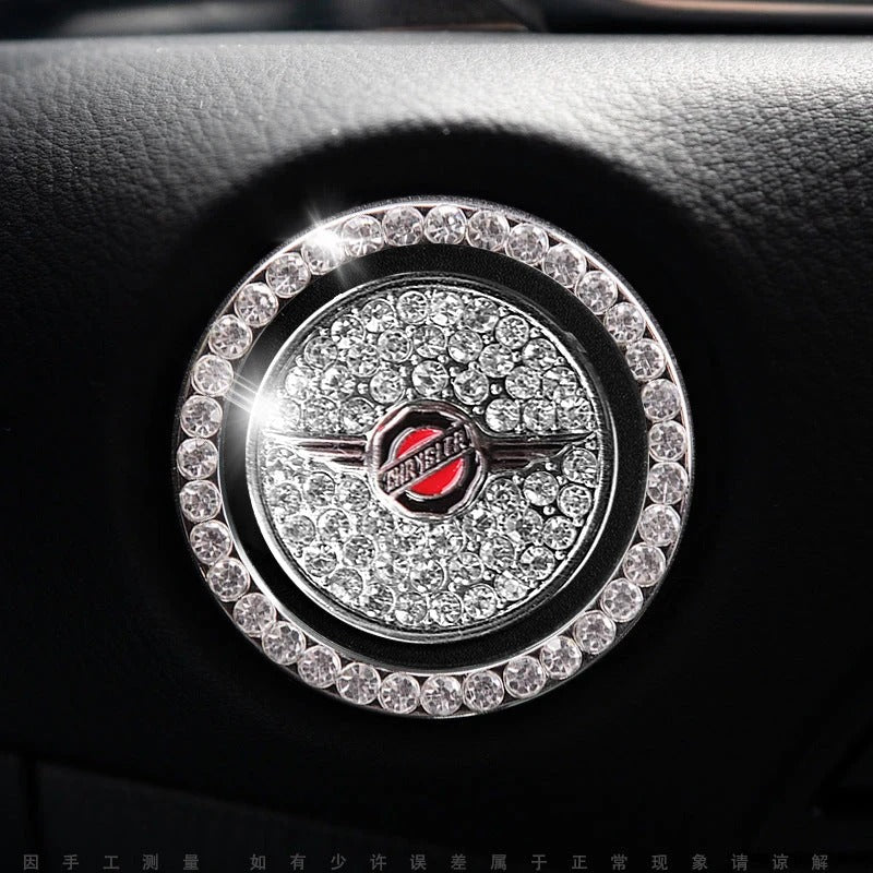 Strass ring voor auto startknop