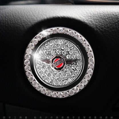 Strass ring voor auto startknop