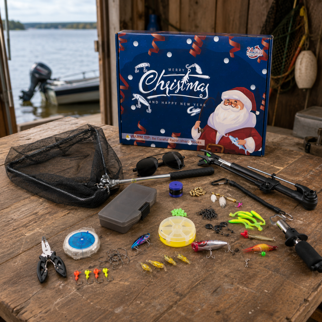 Grote hengelsport adventskalender voor kerst