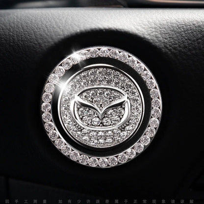 Strass ring voor auto startknop