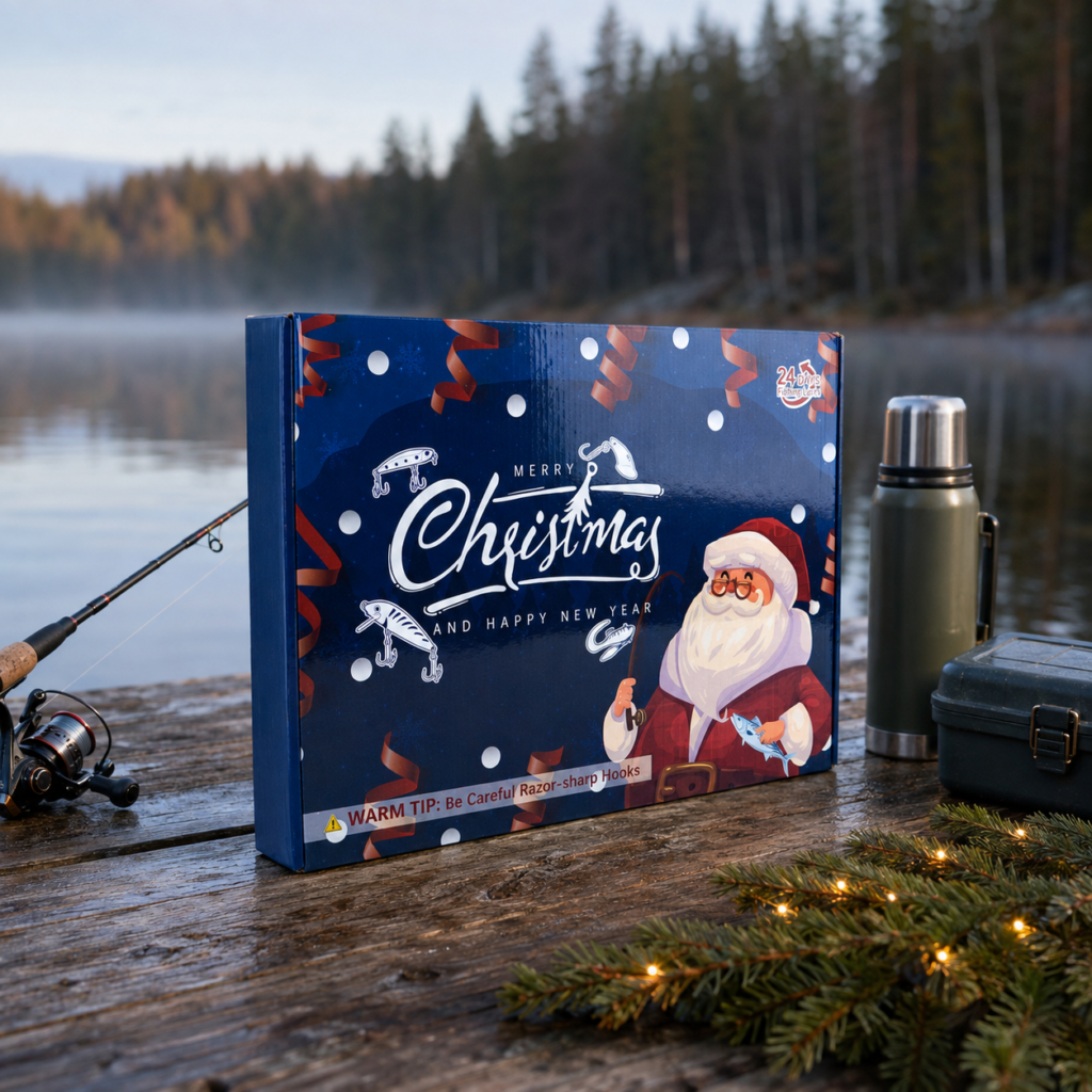 Grote hengelsport adventskalender voor kerst