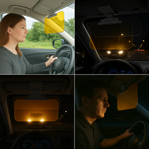 clip-onantiverblindingsvizier voorde auto