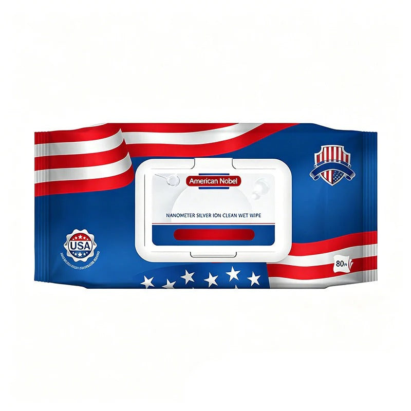 US Nano Silver Ion Ultra-Clean-doekjes（80 Vellen/pak）