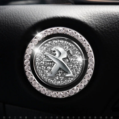 Strass ring voor auto startknop
