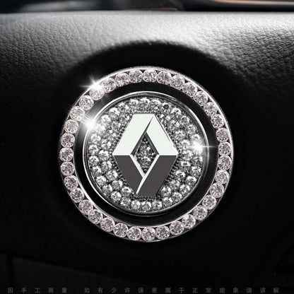 Strass ring voor auto startknop