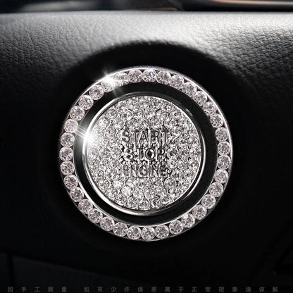 Strass ring voor auto startknop