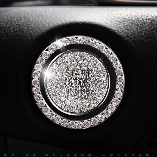Strass ring voor auto startknop