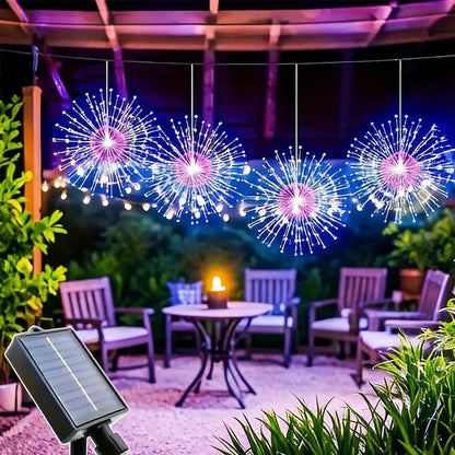 Solar vuurwerk lichtslingers voor in de tuin en op feestjes