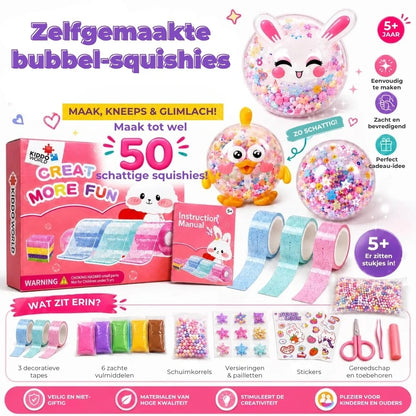 DIY Bubble Squishies knutselset 41 delig