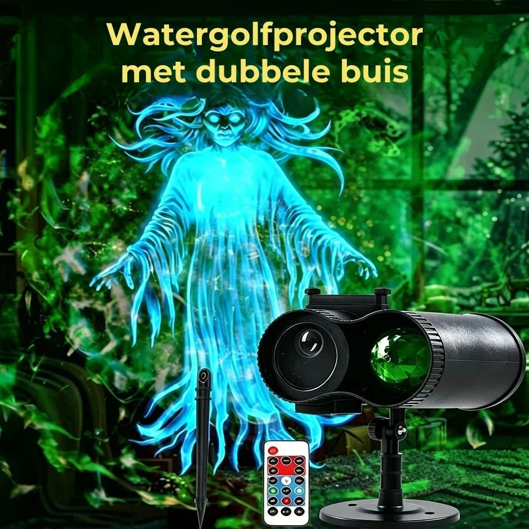 Halloween projectiespot met 10 HD projectiepatronen