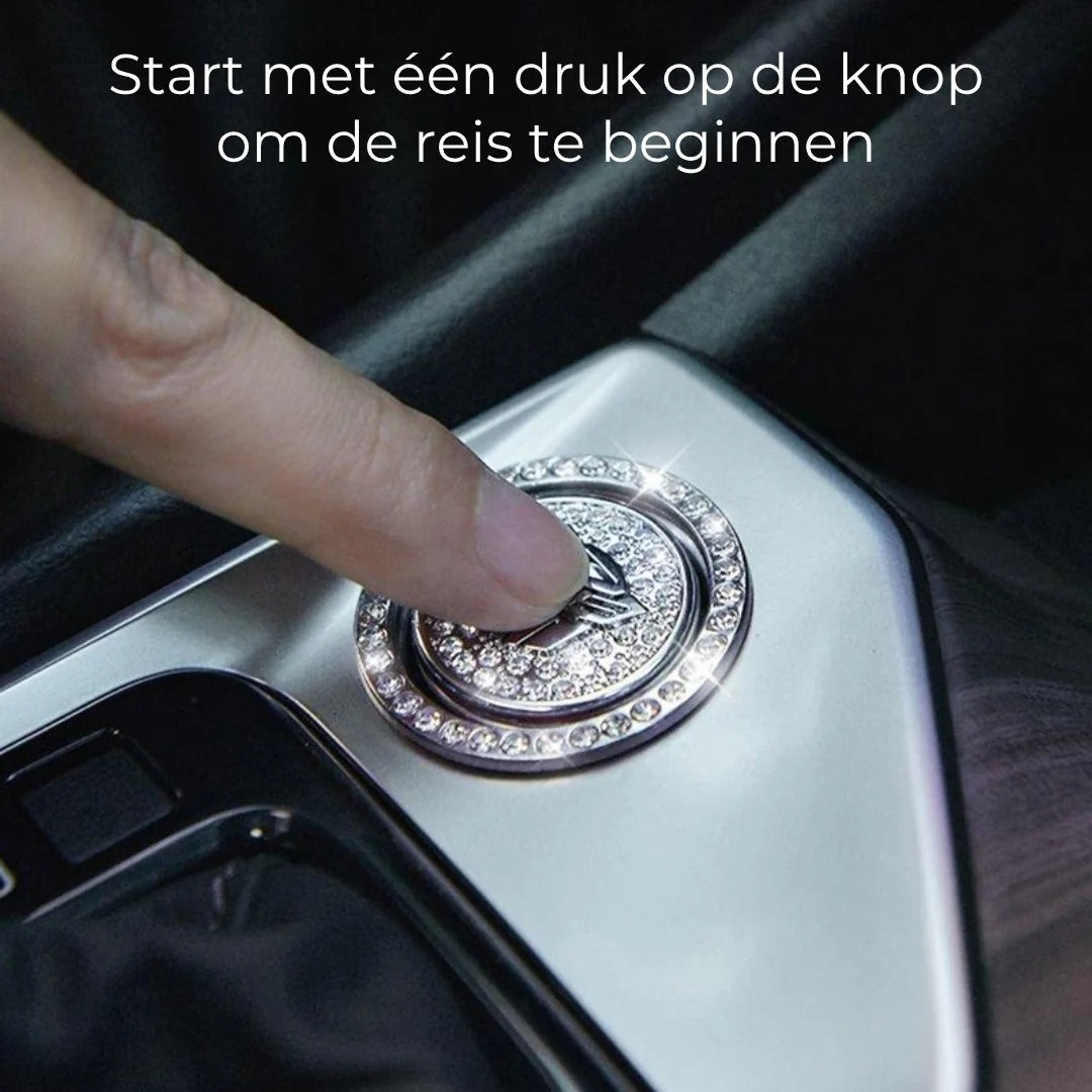 Strass ring voor auto startknop