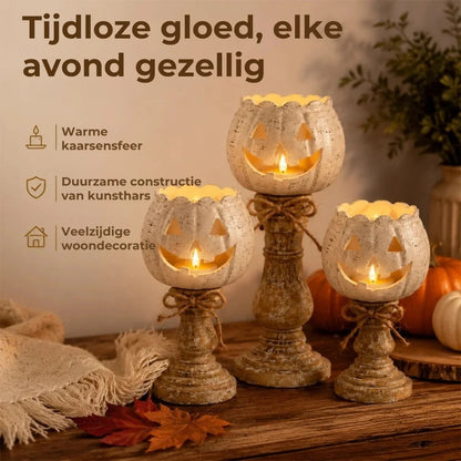 Halloween pompoenkandelaar
