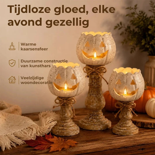 Halloween pompoenkandelaar