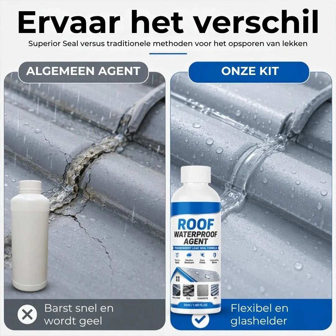 Transparante waterdichte dakafdichtingskit met kwastje