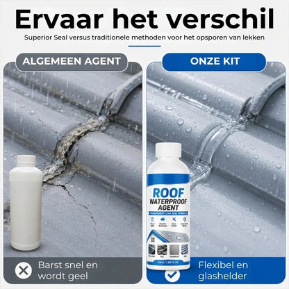 Transparante waterdichte dakafdichtingskit met kwastje