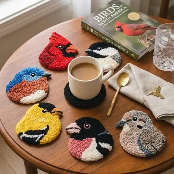 Creatieve DIY borduurset voor onderzetters